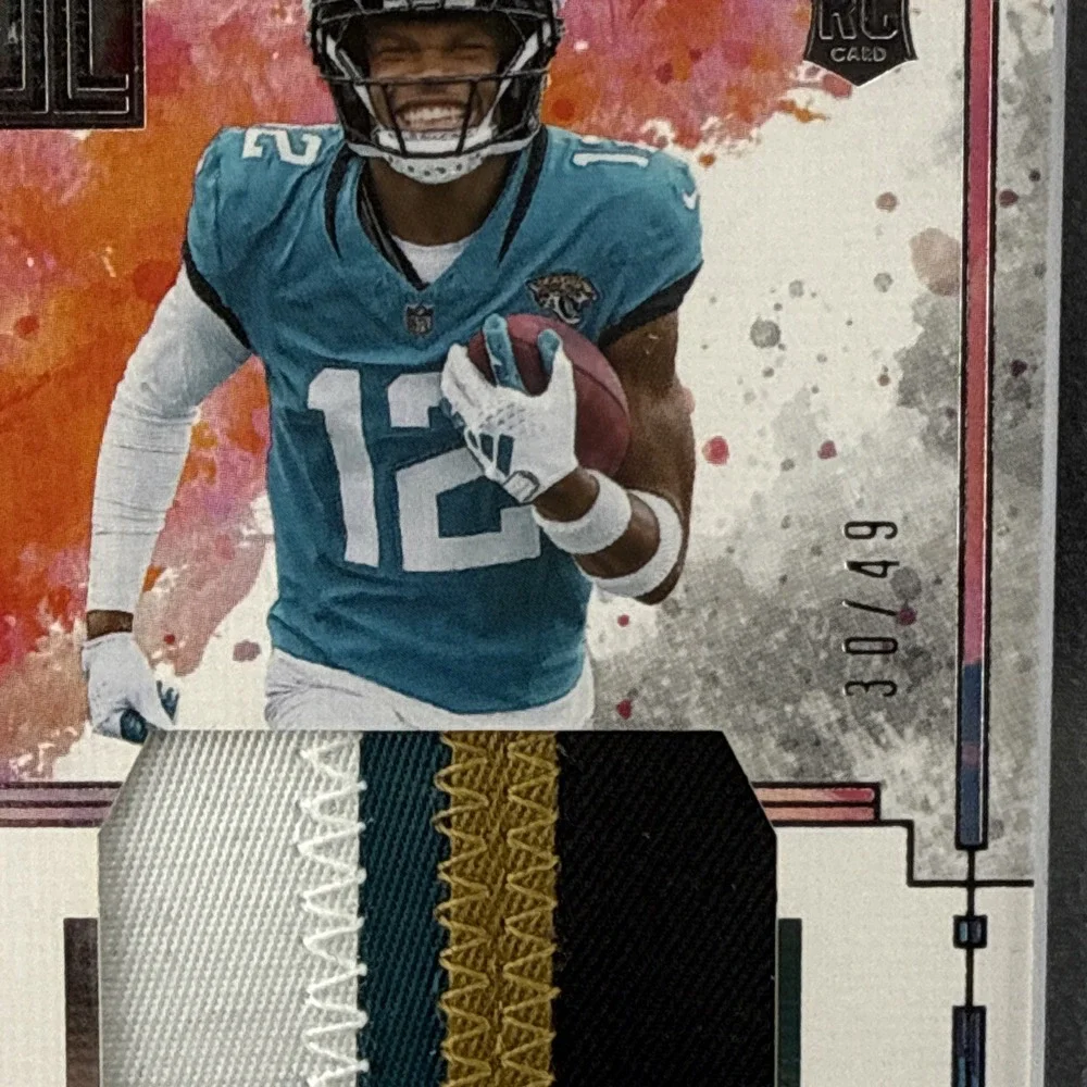 Travis Hunter 2025 Panini Impeccable Extravagance Memorabilia #EP-THR #'d /49
